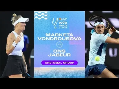 Highlights of Jabeur win over Vondrousova in WTA Finals 2023 Group Stage