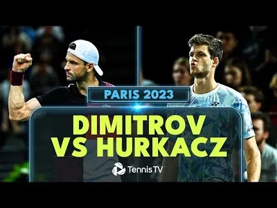 Highlights of Dimitrov solid win over Hurkacz in Paris