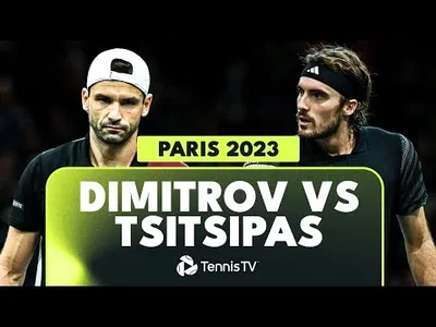 Highlights of Dimitrov epic win over Tsitsipas in Paris!