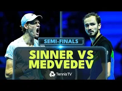 Highlights of Sinner huge win over Medvedev in ATP Finals semi-finals