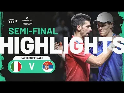 Highlights of Sinner EPIC win over Djokovic in Davis Cup semis!