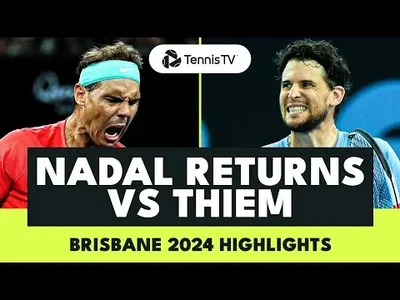 Highlights of Nadal win over Thiem on his singles comeback