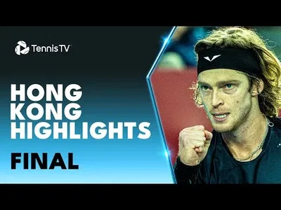 Highlights of Rublev beating Ruusuvuori for title in Hong Kong