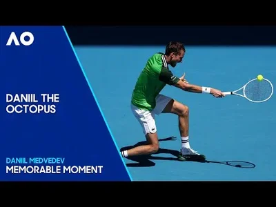 Daniil Medvedev the Octopus at the Australian Open