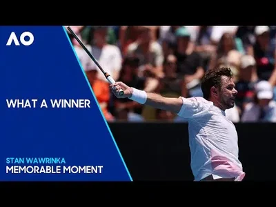 Wawrinka unleashes Iconic Backhand at the Australian Open