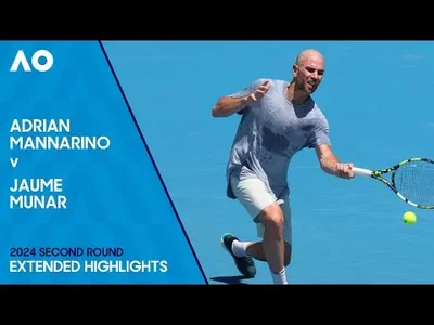 Highlights of Mannarino's win over Munar at the Australian Open