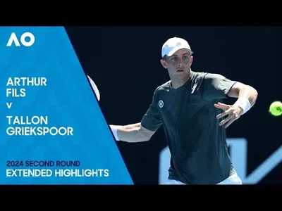 Highlights of Arthur Fils' loss against Griekspoor at the Australian Open
