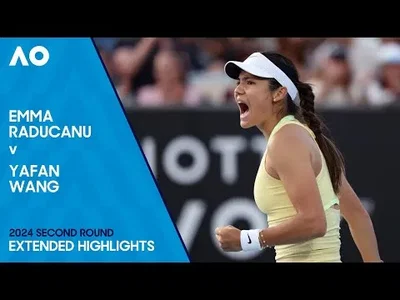 Highlights of Raducanu's defeat against Wang at the Australian Open