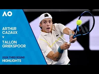 Highlights of Cazaux's masterpiece against Griekspoor at the Australian Open