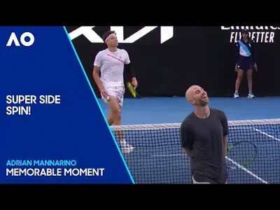 Magic spinny volley from Mannarino against Shelton at the Australian Open