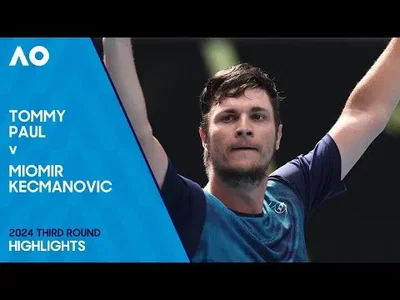 Highlights of Kecmanović defeating Paul at the Australian Open