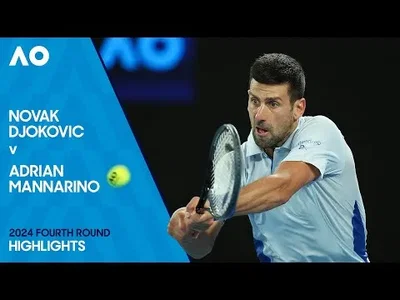 Highlights of Djokovic's masterclass against Mannarino at the Australian Open