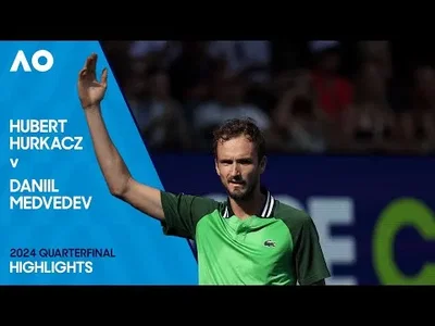 Highlights of Medvedev's thriller win over Hurkacz at the Australian Open
