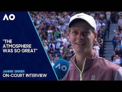 Watch Sinner On-Court Interview after defeating Djokovic at the Australian Open 