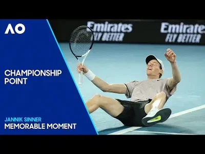 Sinner's Championship Point against Medvedev at the Australian Open!