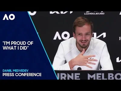 Medvedev Press Conference after his defeat in Australian Open Final