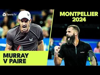 Highlights of Paire's entertaining win over Murray in Montpellier