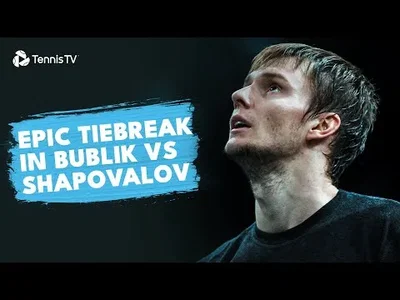 EPIC Tiebreak between Bublik and Shapovalov in Montpellier