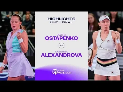Faits saillants de la victoire d'Ostapenko sur Alexandrova en finale de Linz