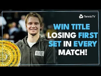 Bublik est le premier joueur à remporter le titre malgré la perte du premier set dans chaque match !