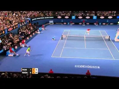 Shot of the Day Federer vs Nadal - 26.01.2012