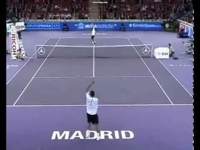Tsonga trying to distract Federer