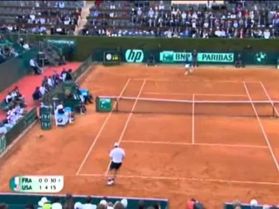 Davis Cup 2012, Highlights of Gilles Simon v John Isner