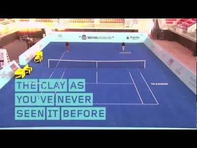 Building of one Blue Clay court in Madrid 