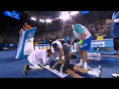 Doctor Djokovic treats Henri Leconte
