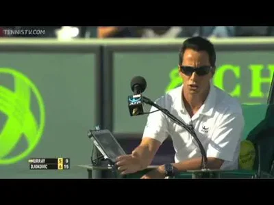 Umpire makes wrong call for Djokovic against Murray in Miami