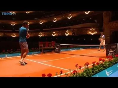 Nadal & Ferrer play on the stage of the Opera 'Liceu' in Barcelona