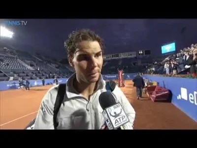 Nadal interview after his win against Dodig in Barcelone on Thursday