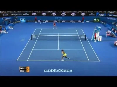 Big rally between Williams and Sharapova - Australian Open 2015
