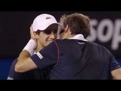 A 200kmh serve right in the head of Herbert from Mahut - Australian Open 2015