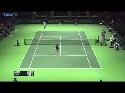 Hot Shot from Thiem against Gulbis on Monday in Rotterdam !