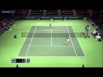 Hot Shot from Simon against Sousa on Tuesday on Rotterdam