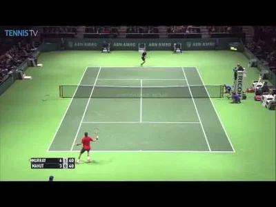 Hot Shot from Murray against Mahut on Wednesday in Rotterdam