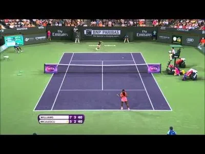 Huge rally between Williams and Niculescu in Indian Wells
