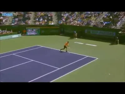Magic shot from Kohlschreiber against Murray in Indian Wells