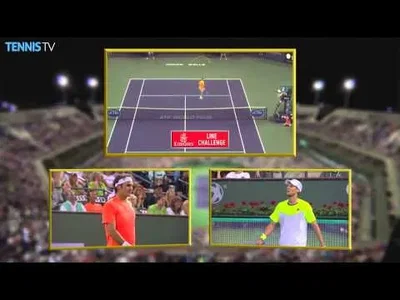Perfect lob from Seppi against Federer in Indian Wells