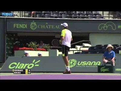 Nice rally between Kokkinakis and Berlocq in Miami