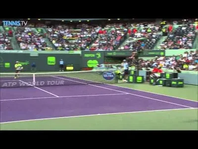 Wonderful defense from Verdasco versus Nadal in Miami