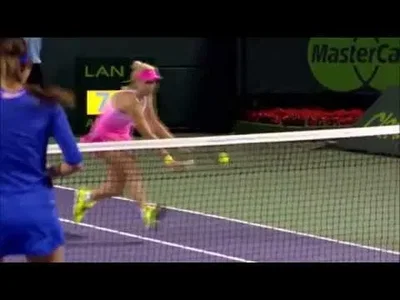 Wonderful rally between Ivanovic and Lisicki in Miami