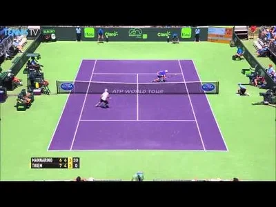 Nice point between Thiem and Mannarino in Miami
