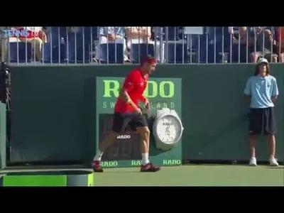 Perfect passing shot by Ferrer versus Simon in Miami