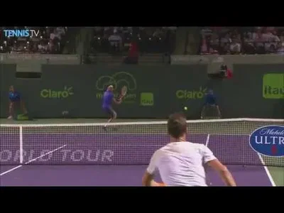 Wonderful backhand by Monaco versus Berdych in Miami