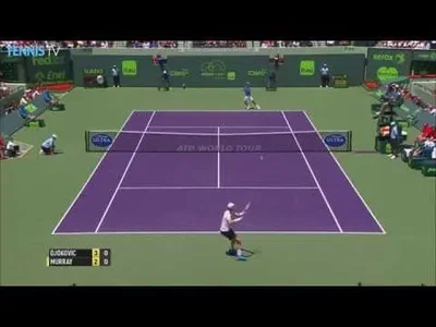 Murray's triple Hot Shot against Djokovic in Miami final !