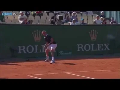 Superb point from Bautista Agut against Becker in Monte-Carlo