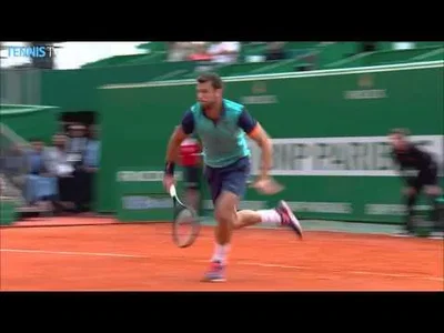 Nice point from Dimitrov against Wawrinka in Monte-Carlo