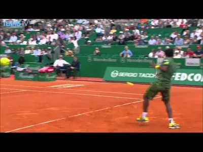 Amazing point from Monfils against Dimitrov à Monte-Carlo